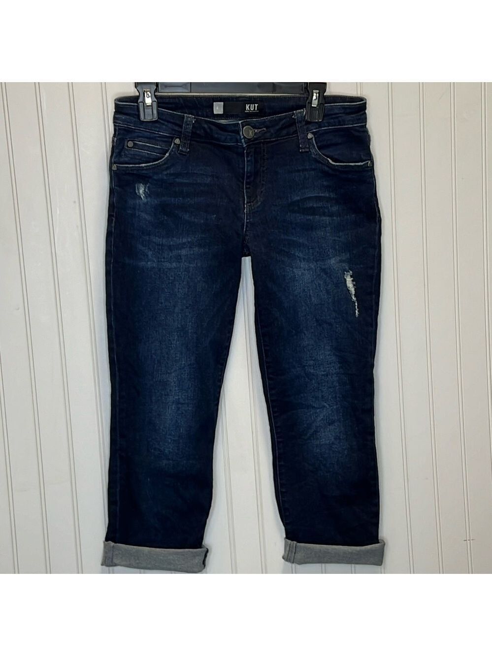 Kut from the Kloth Catherine Boyfriend Crop Size 4